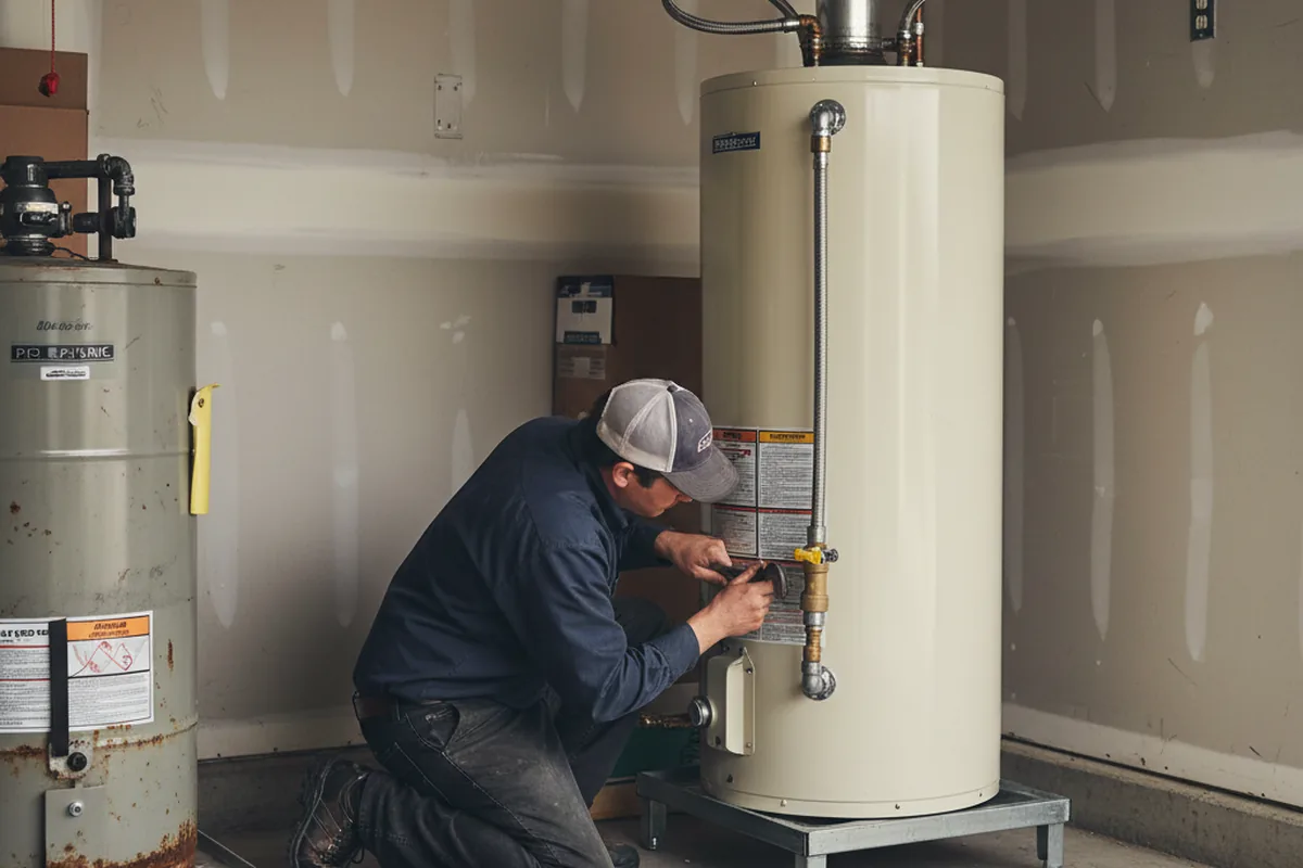 Water heater and shutoff valve replacement in Gladwyne